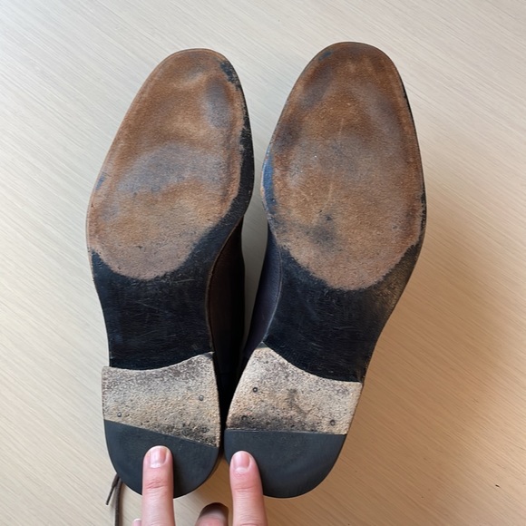 Bruno Magli Oxford Style Dress Shoe - Dark Brown - Size 10 - Picture 5 of 5